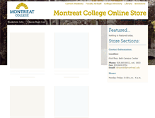 Tablet Screenshot of bookstore.montreat.edu
