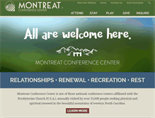 Tablet Screenshot of montreat.org
